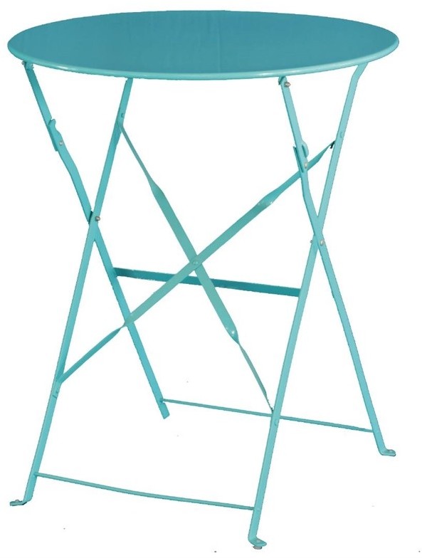  Bolero Seaside Blue Pavement Style Steel Table 595mm 