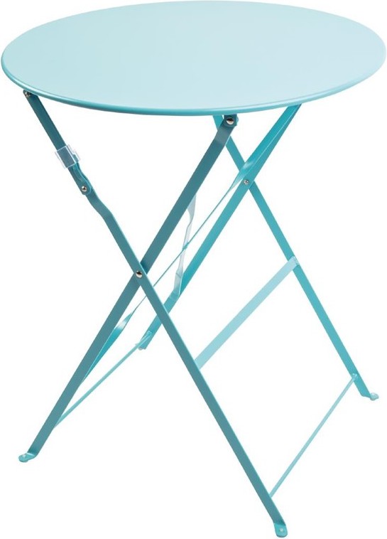  Bolero Seaside Blue Pavement Style Steel Table 595mm 