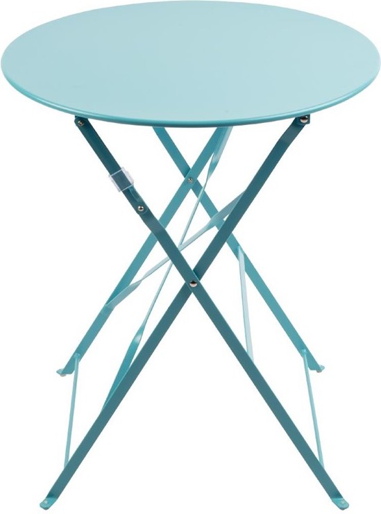  Bolero Seaside Blue Pavement Style Steel Table 595mm 