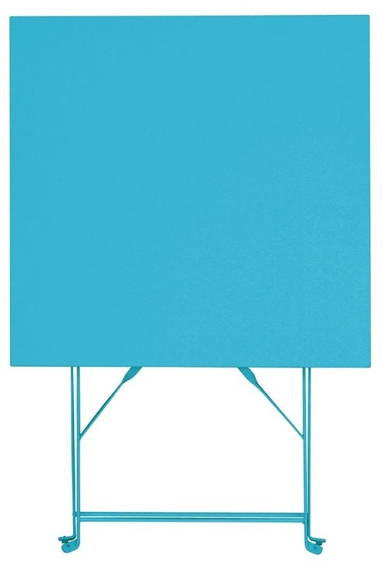  Bolero Seaside Blue Pavement Style Steel Table Square 600mm 