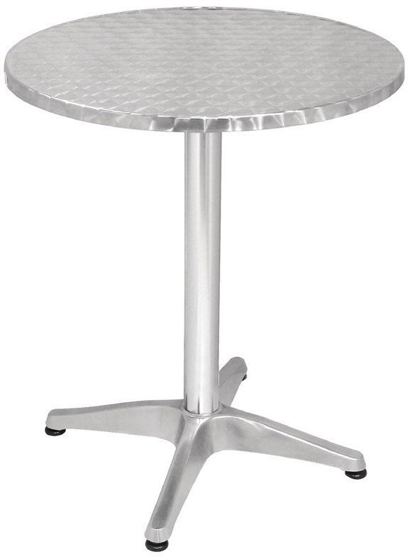 Bolero Round Bistro Table Stainless Steel 600mm 