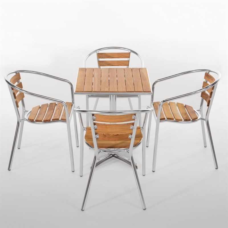 Bolero Ash Top Table Square 600mm (Single) 