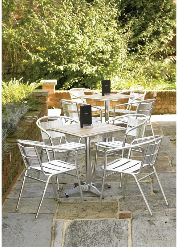  Bolero Ash Top Table Square 600mm (Single) 