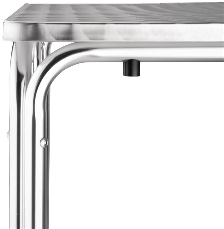  Bolero Square Stacking Table Stainless Steel 700mm 