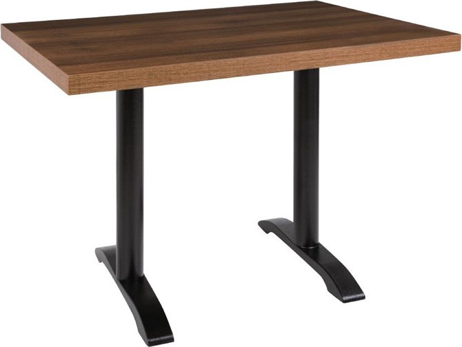  Bolero Pre-drilled Rectangular Table Top Rustic Oak 1100(W) x 700(D)mm 