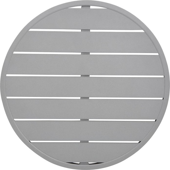  Bolero Aluminium Round Table Top Light Grey 580mm 