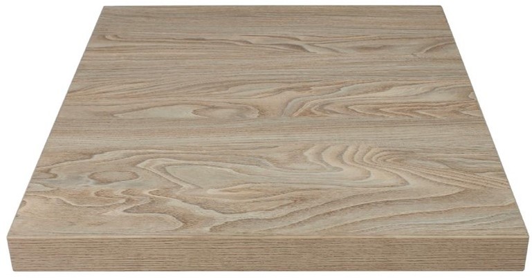  Bolero Pre-drilled Square Table Top Antique Natural 600mm 