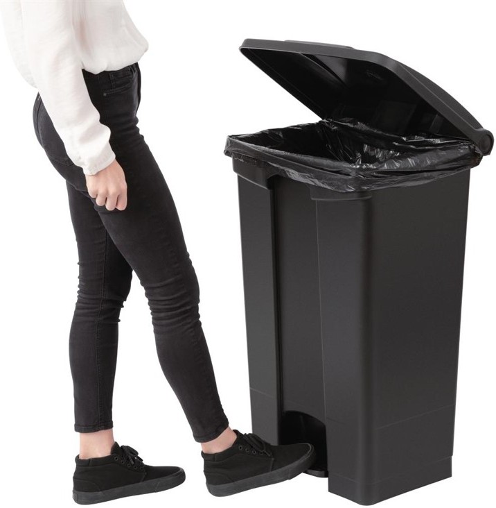  Jantex Kitchen Pedal Bin Black 87Ltr 