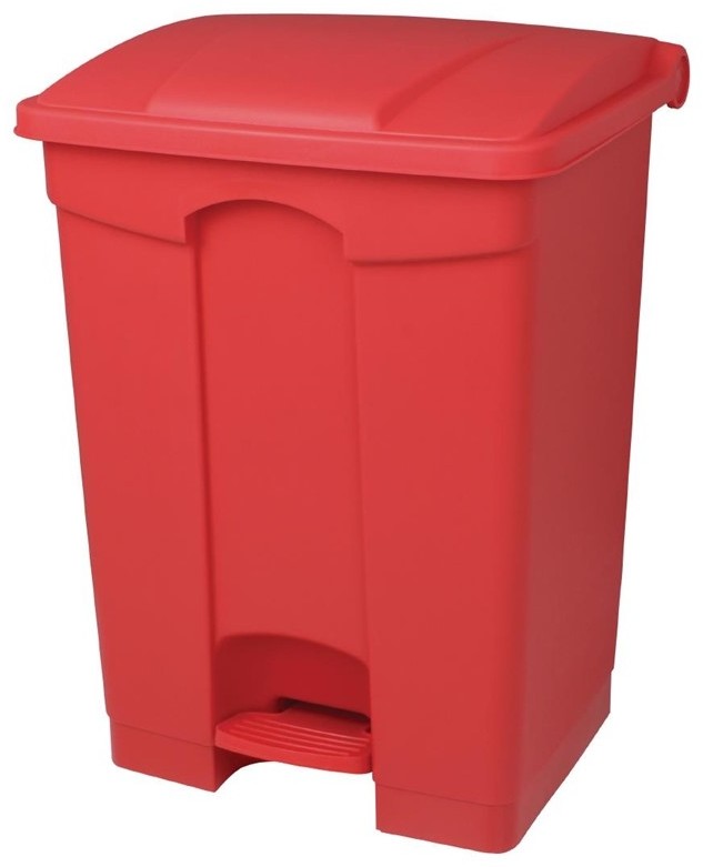  Jantex Kitchen Pedal Bin Red 45Ltr 