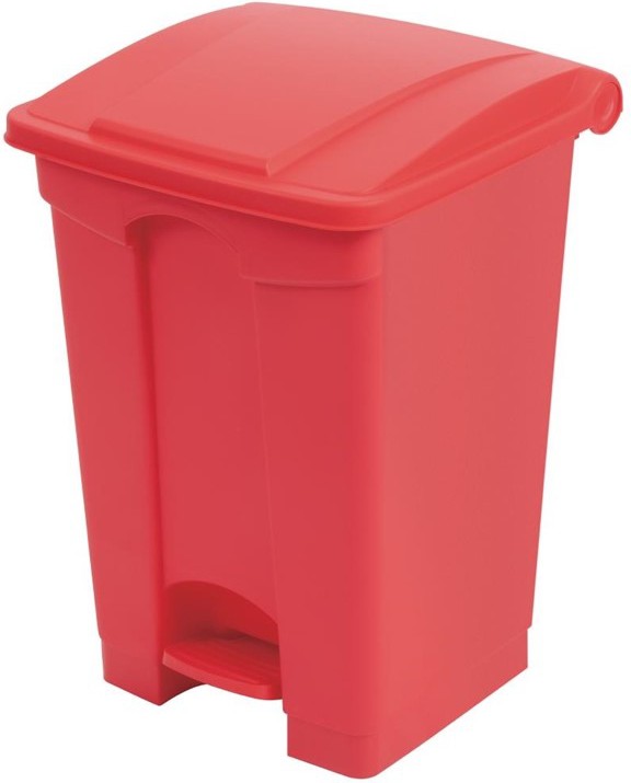 Jantex Kitchen Pedal Bin Red 45Ltr 