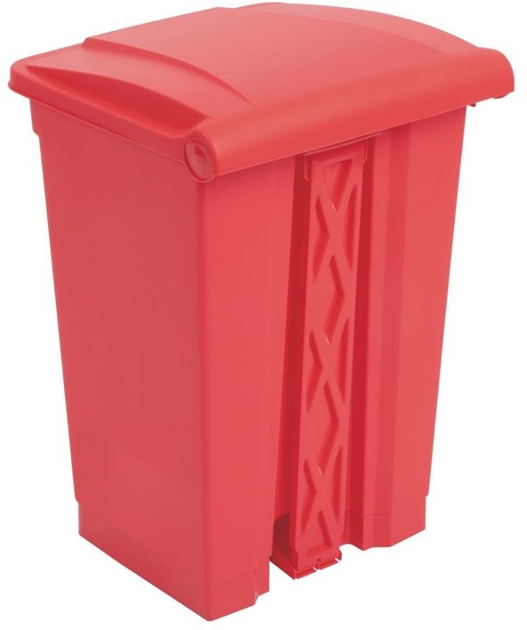  Jantex Kitchen Pedal Bin Red 45Ltr 