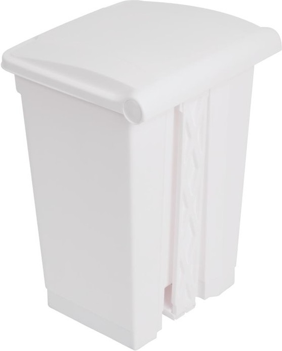  Jantex Kitchen Pedal Bin White 45Ltr 