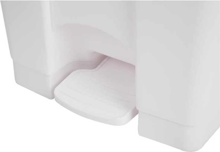  Jantex Kitchen Pedal Bin White 45Ltr 