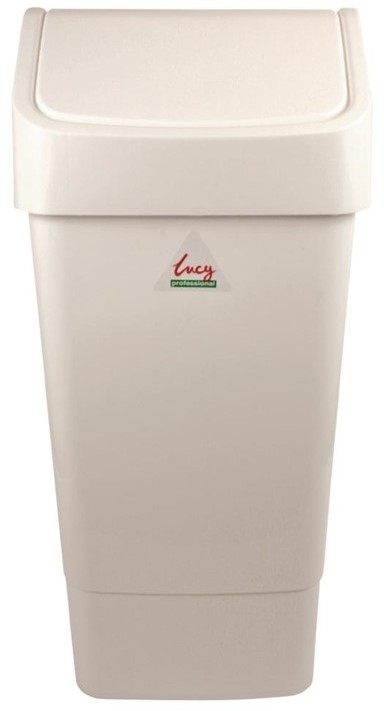  SYR Polypropylene Swing Bin White 50Ltr 