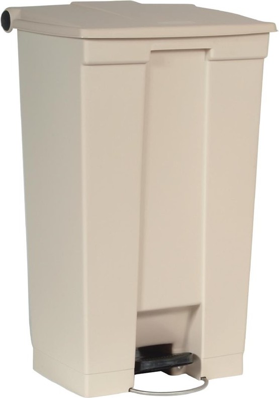  Rubbermaid Step On Pedal Bin Beige 87Ltr 