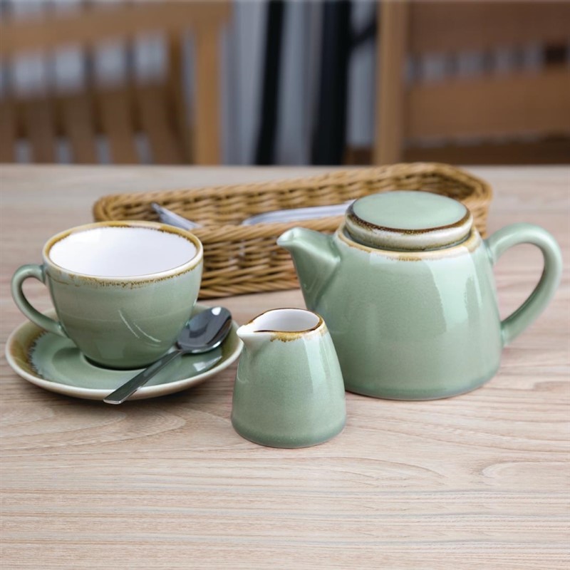  Olympia Kiln Cappuccino Saucer Moss 140mm (Pack of 6) 