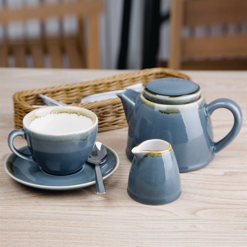  Olympia Kiln Cappuccino Cup Ocean 230ml (Pack of 6) 