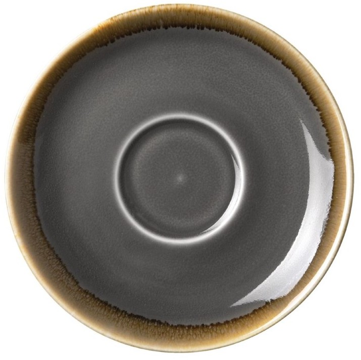  Olympia Kiln Cappuccino Saucer Smoke 140mm (Pack of 6) 