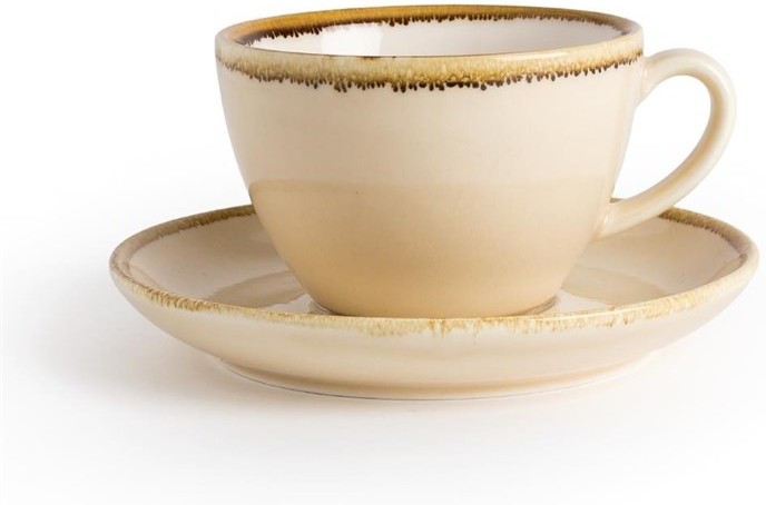  Olympia Kiln Cappuccino Cup Sandstone 340ml (Pack of 6) 