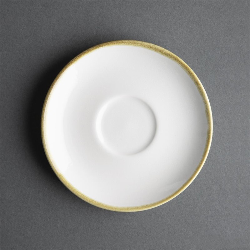  Olympia Kiln 230ml Cup Saucer Chalk 140mm (Pack of 6) 