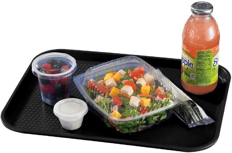  Cambro Polypropylene Fast Food Tray Black 410mm 