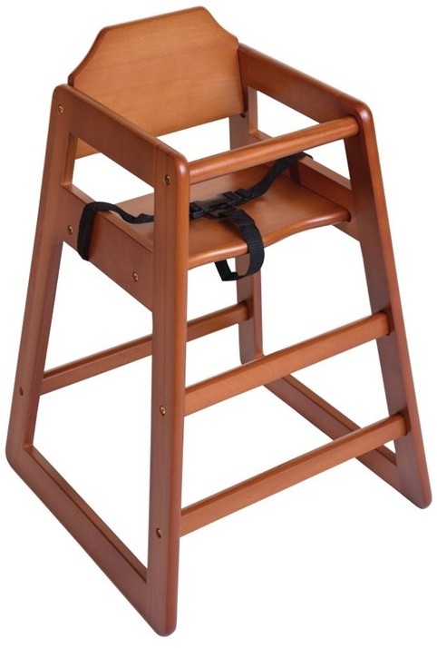  Bolero Wooden Highchair Dark Wood Finish 