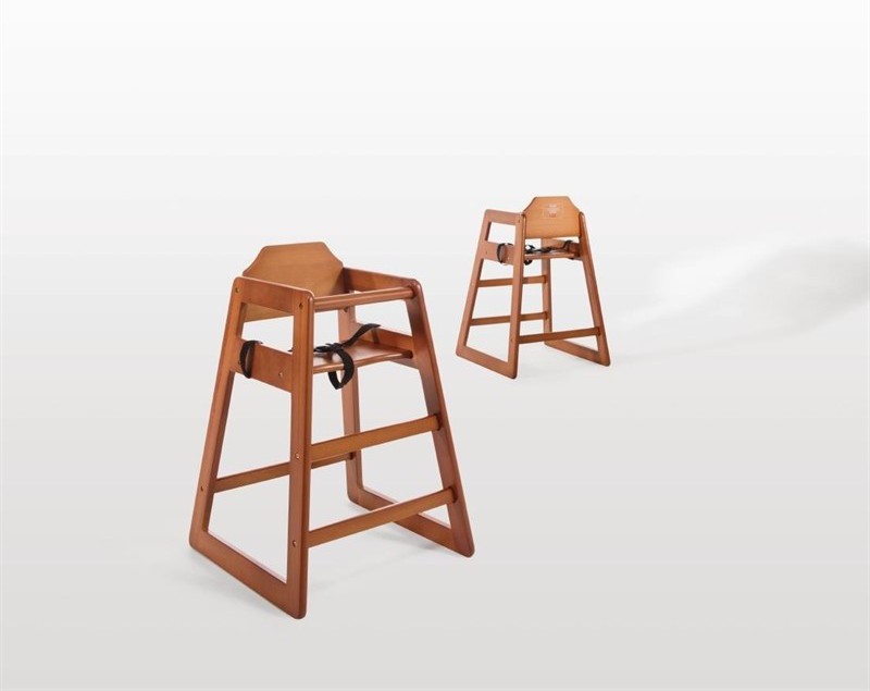  Bolero Wooden Highchair Dark Wood Finish 