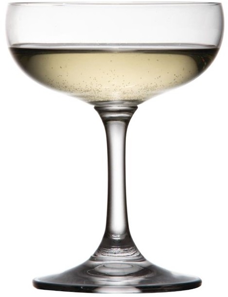  Olympia Bar Collection Crystal Champagne Saucers 200ml (Pack of 6) 