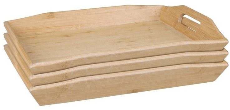  Olympia Bamboo Butler Tray 381mm 