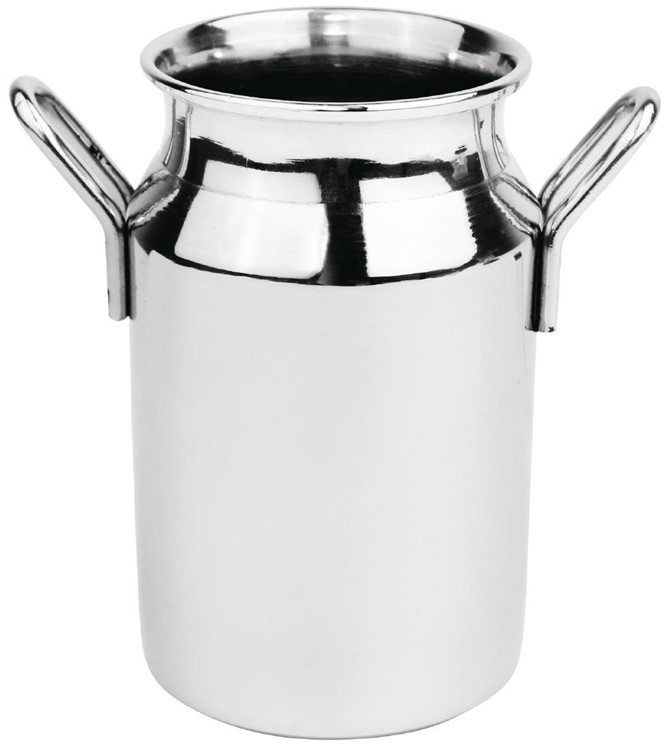  Olympia Stainless Steel Mini Milk Churn Medium 120ml 