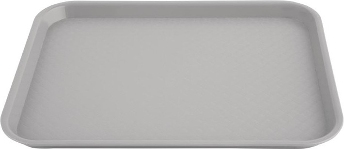  Kristallon Small Polypropylene Fast Food Tray Grey 345mm 