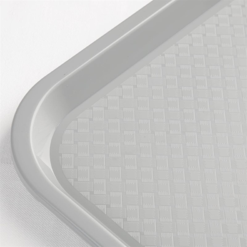  Kristallon Medium Polypropylene Fast Food Tray Grey 415mm 