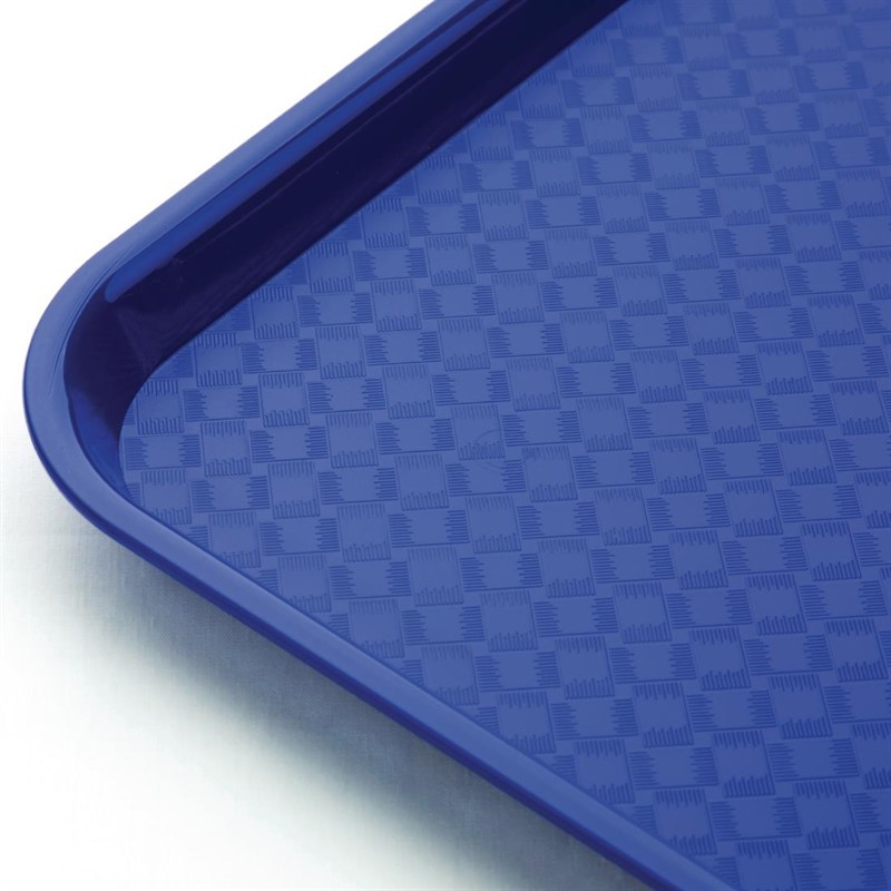  Kristallon Medium Polypropylene Fast Food Tray Blue 415mm 