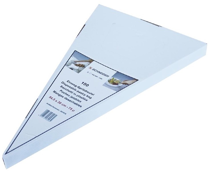  Schneider White Disposable Piping Bags 54.5cm (Pack of 100) 