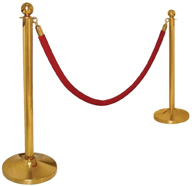  Bolero Stainless Steel Barrier Post Ball Top 