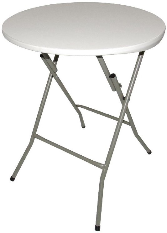  Bolero Round Folding Table White 600mm (Single) 