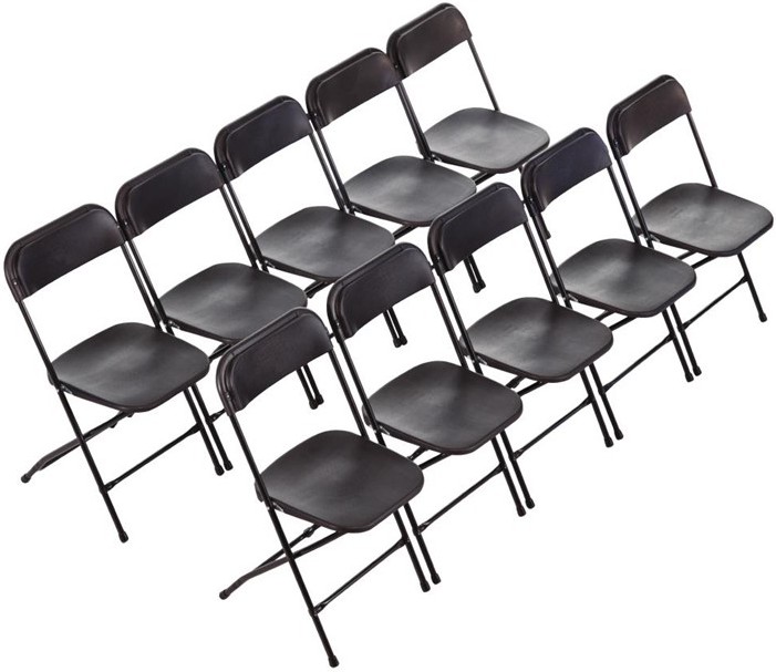  Bolero GD386 - Folding PP Chair Black (Pack 10) 