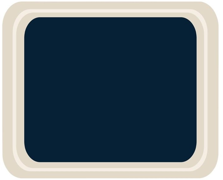  Roltex Polyester Cafeteria Service Tray Blue 420 x 320mm 