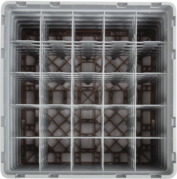  Cambro Camrack Beige 25 Compartments Max Glass Height 257mm 