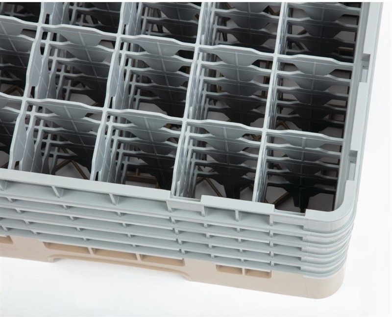  Cambro Camrack Beige 36 Compartments Max Glass Height 257mm 